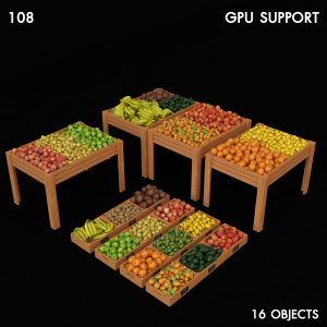 Fruit Shop Proxy Model for SketchUp
