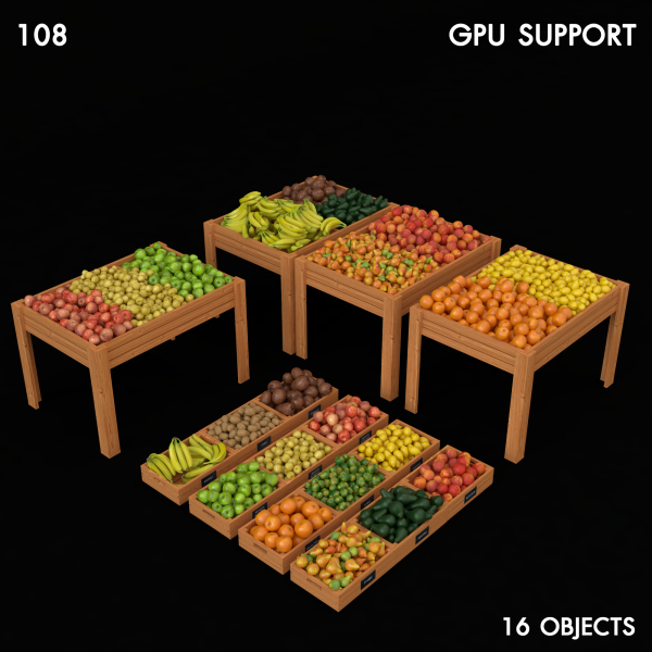 Fruit Shop Proxy Model for SketchUp