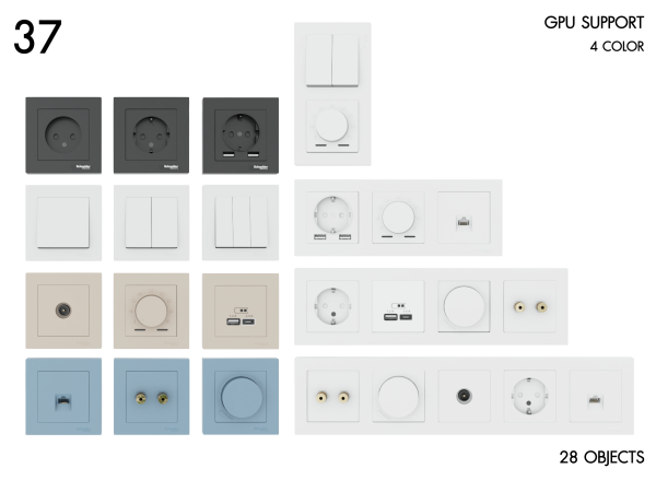 Schneider Electrical Switches and Outlets Model