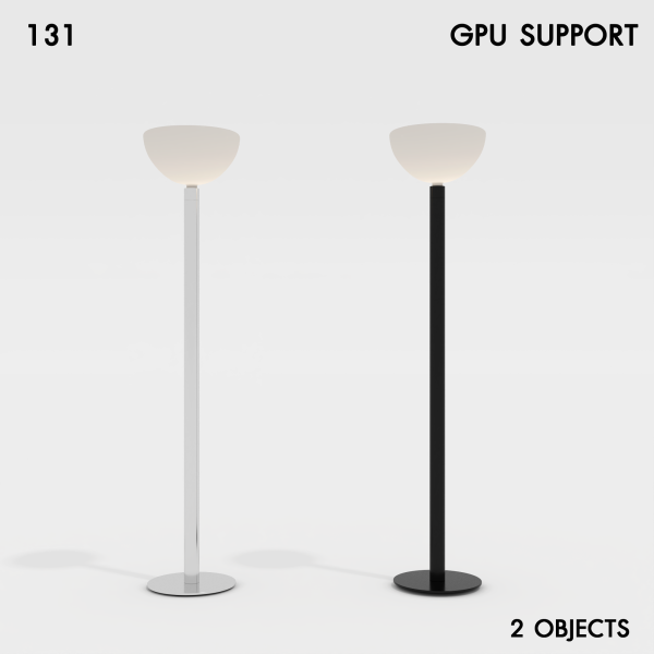 Modern Floor Lamp Proxy Model for SketchUp with V-Ray