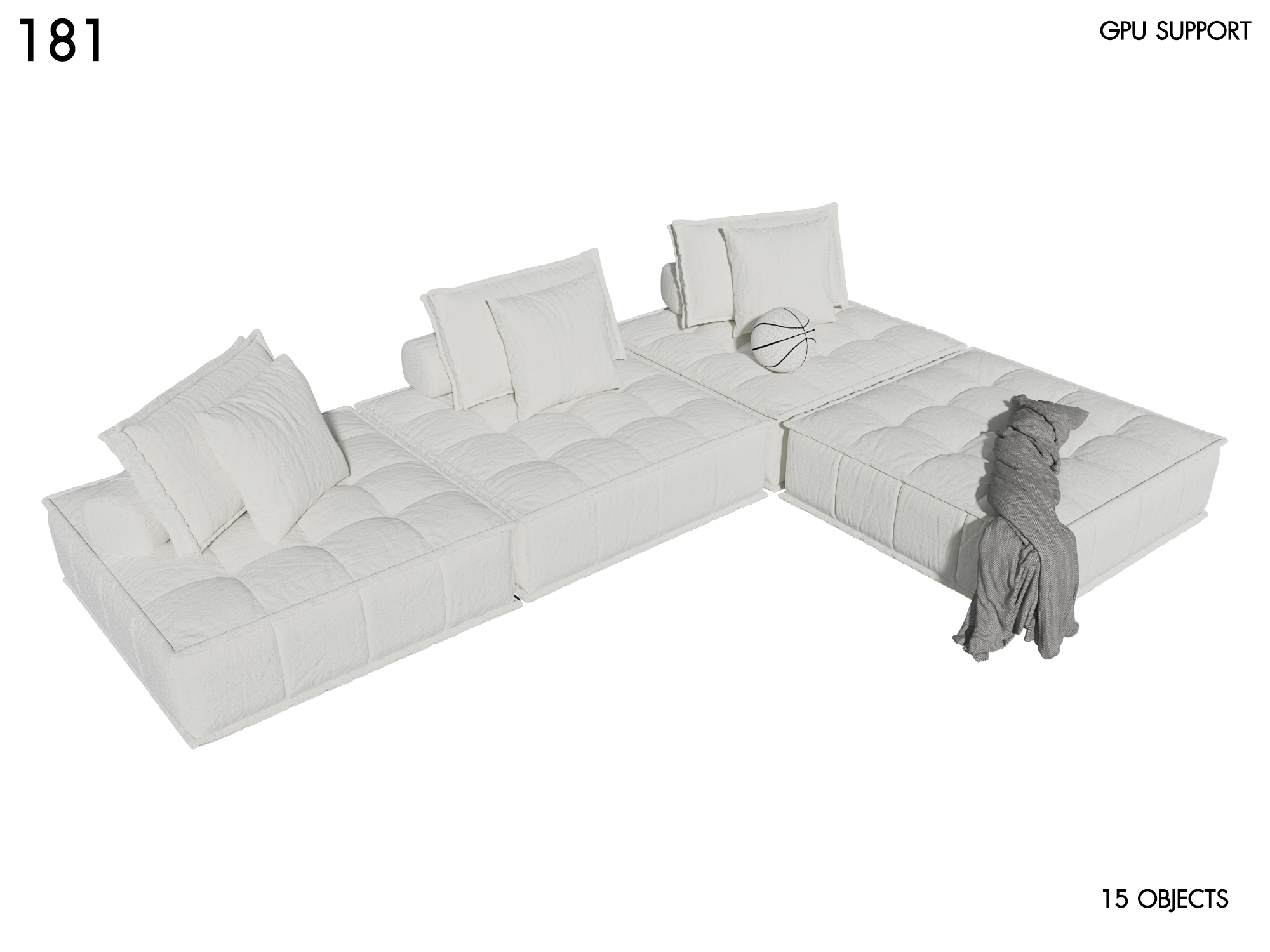 Cubist Sofa Element