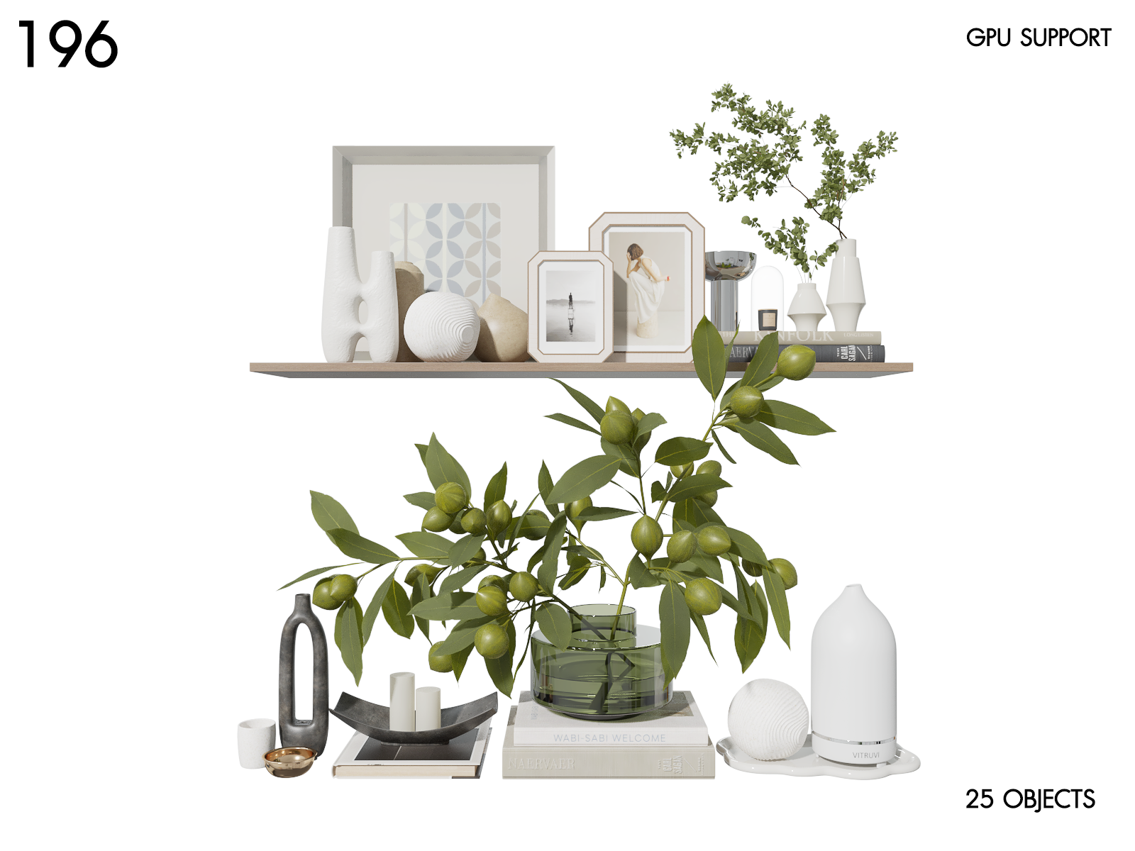 Decorative Shelf Set