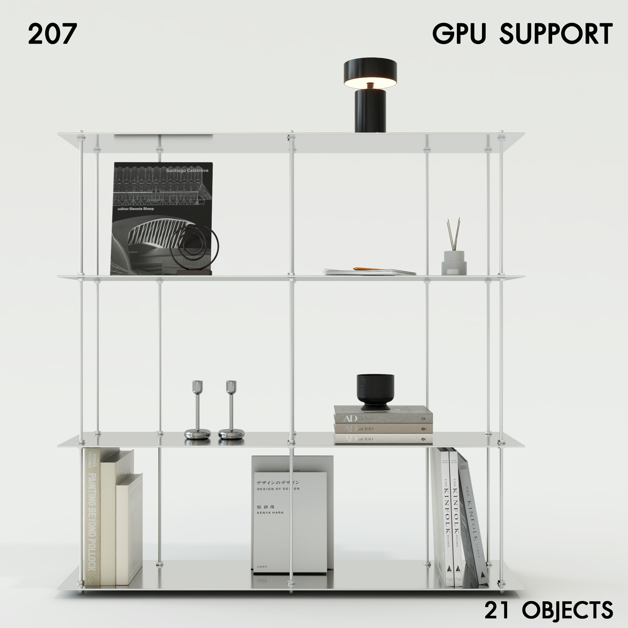Modern Metal Shelf Model