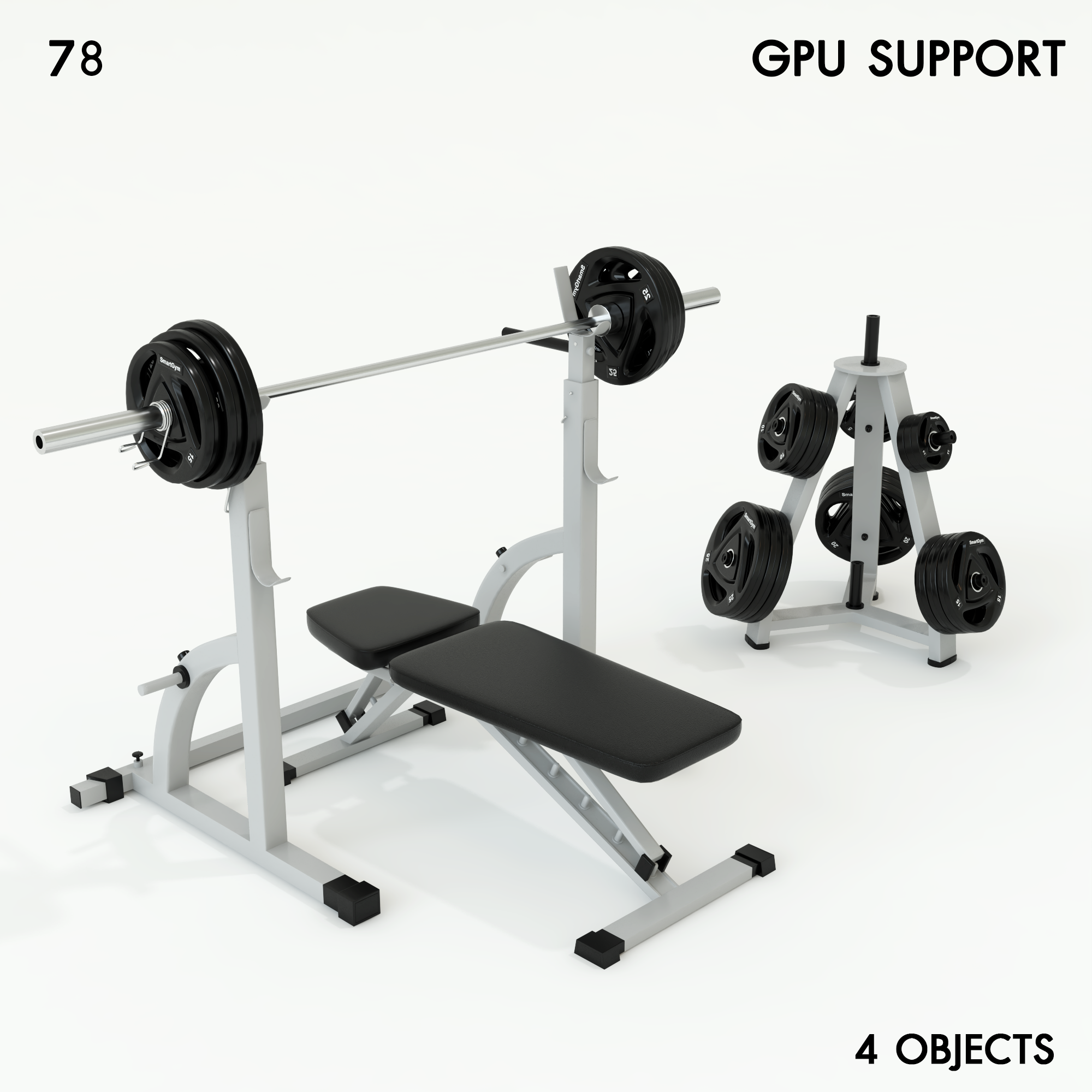 Bench Press Barbell Set