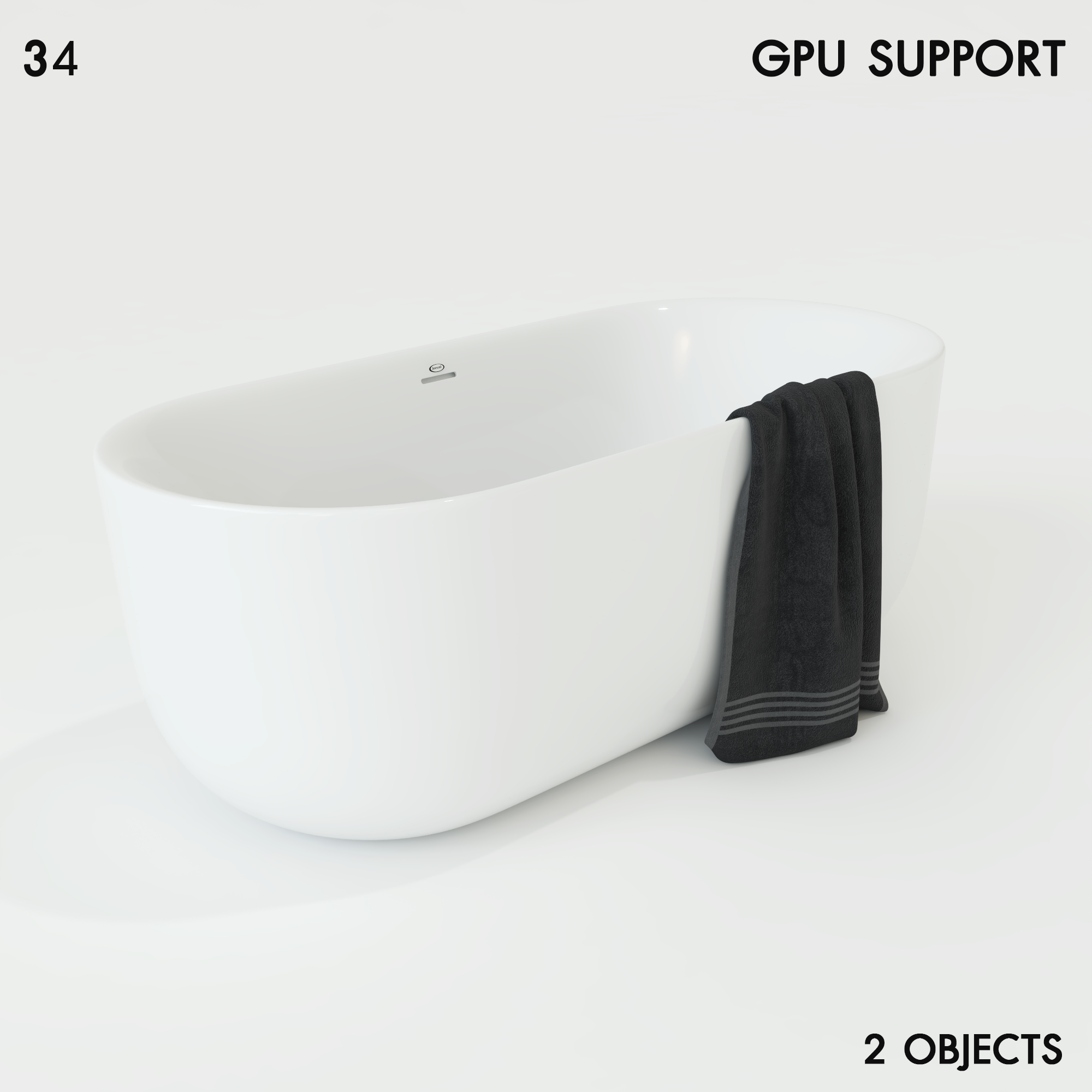 Anafi Bathtub by Jacuzzi