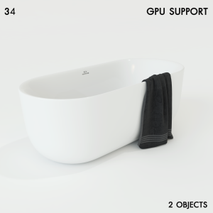 Anafi Bathtub by Jacuzzi